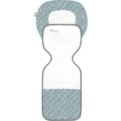 Odenwälder Kinderwagenmat Babycool Ergo White Leaves Grijs