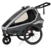 Qeridoo ® Kidgoo1 Kinderfietskar Steel Grijs