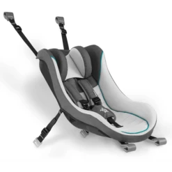 Qeridoo ® Kinderzitje Lichtgrijs Voor Kinderfietskarren