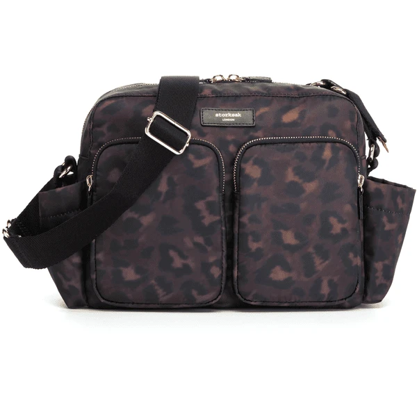 Storksak Kinderwagen Organiser Leopard Black