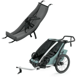 THULE Kinderfietskar Chariot Cross 1 Alaska Inclusief Infant Sling Babyzitje
