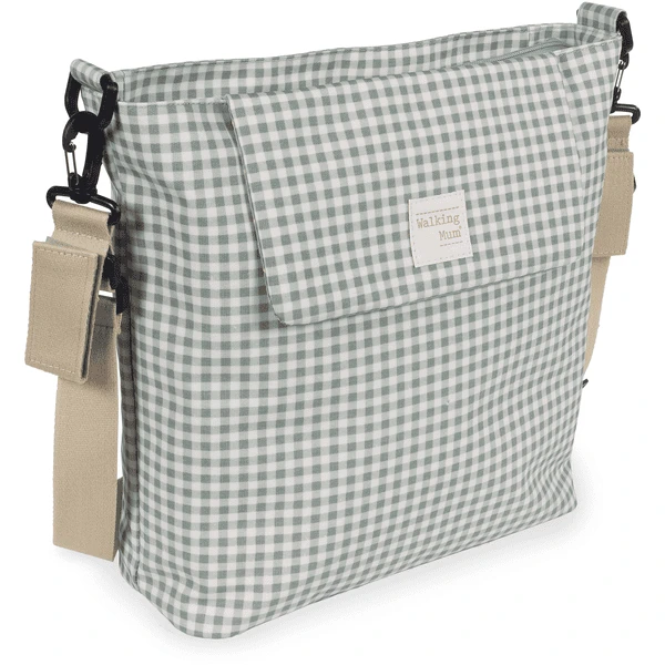 Walking Mum Luiertas I Love Vichy Groen - Afbeelding 3