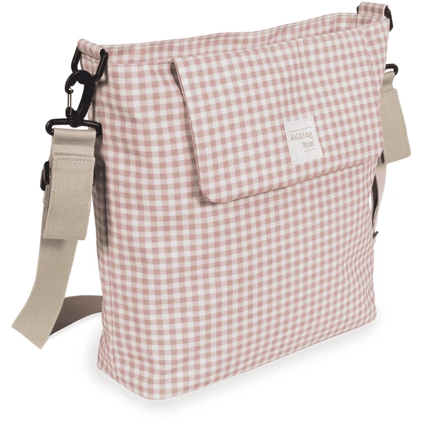 Walking Mum Luiertas I Love Vichy Pink - Afbeelding 3